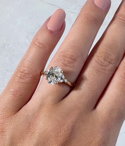 Blair Oval Diamond Engagement Ring Setting
