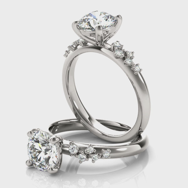 Ivy Round Diamond Engagement Ring Setting