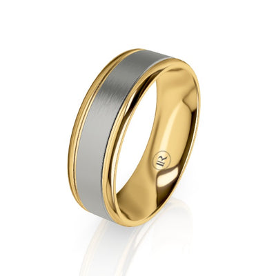 The Otis Gold & Titanium Wedding Ring