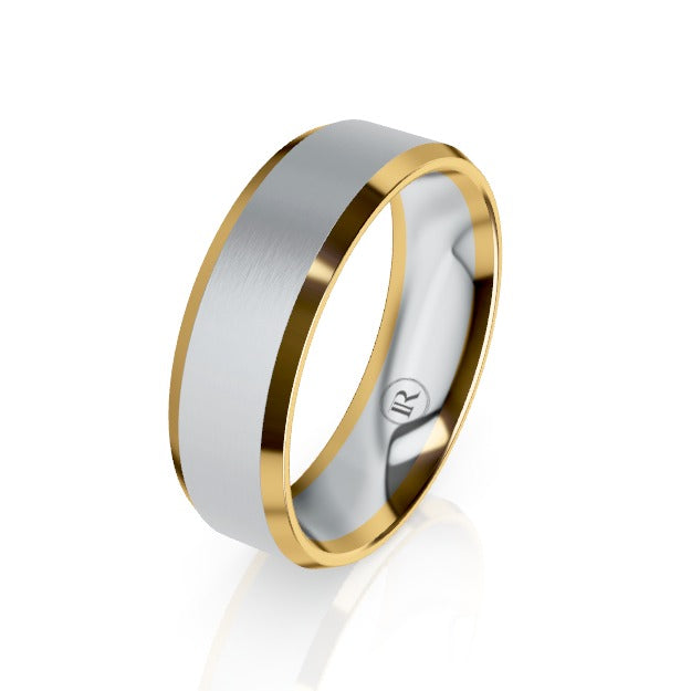 The Vanguard Platinum & Gold Wedding Ring