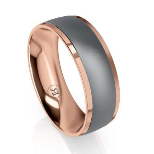 The Dunkirk Tantalum & Gold Wedding Ring