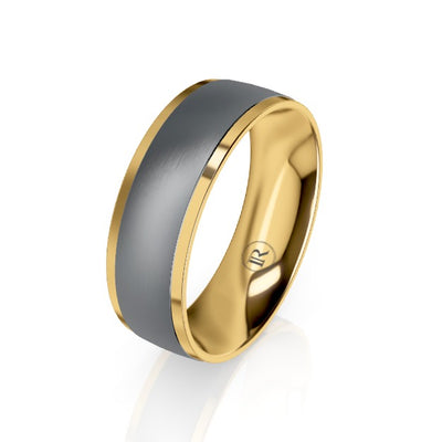 The Dunkirk Tantalum & Gold Wedding Ring