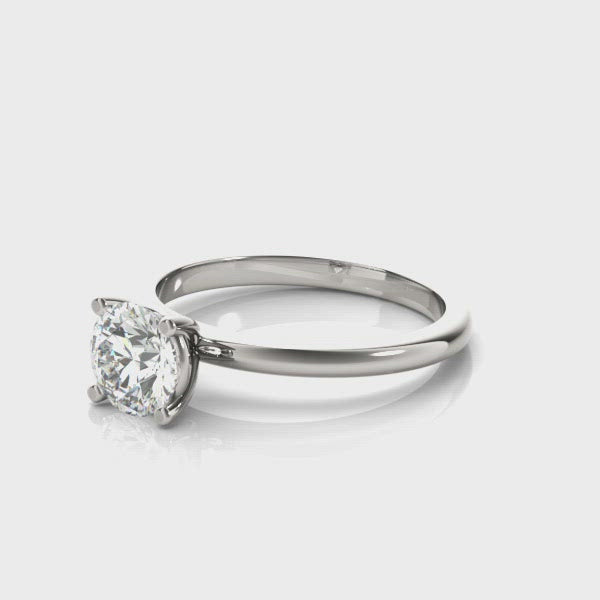 Lara Round Diamond Engagement Ring Setting