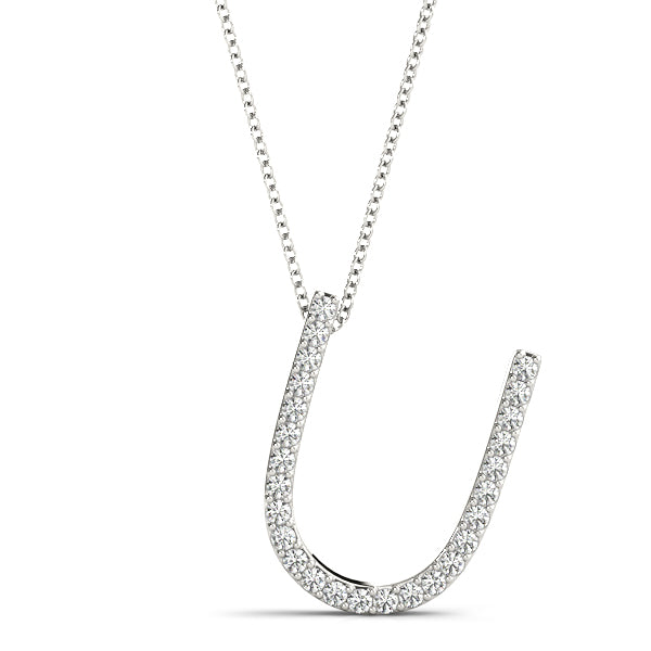 Petite Lab Diamond Pendant & Chain U - Z (0.10ct -0.20ct TDW)