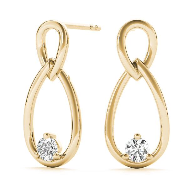 Leia Lab Grown Diamond Infinity Fashion Earrings (0.14ct TDW)