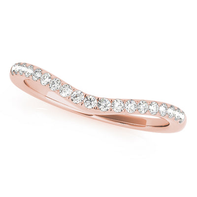 Kyra Women's Diamond Curved Wedding Ring