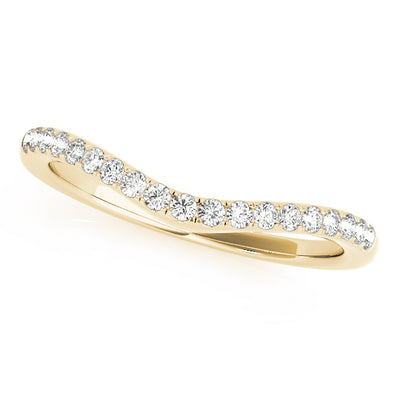 Kyra Women's Diamond Curved Wedding Ring