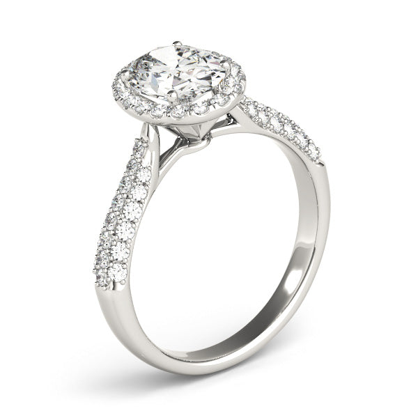 Avelina Oval Diamond Engagement Ring Setting