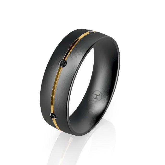 black wedding rings