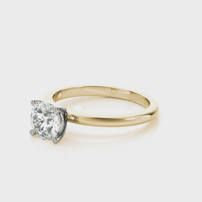 Lara Round Diamond Engagement Ring Setting