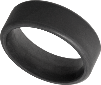 Elysium Kratos Rounded Edge Black Diamond Wedding Ring