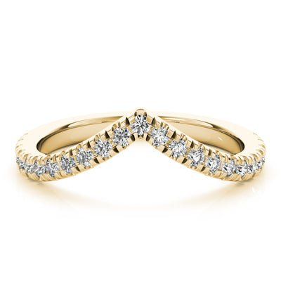 Carla Grande Women's Diamond Chevron Wedding Ring