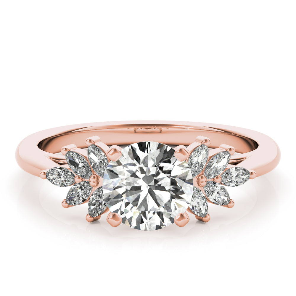 Lola Round Diamond Engagement Ring Setting