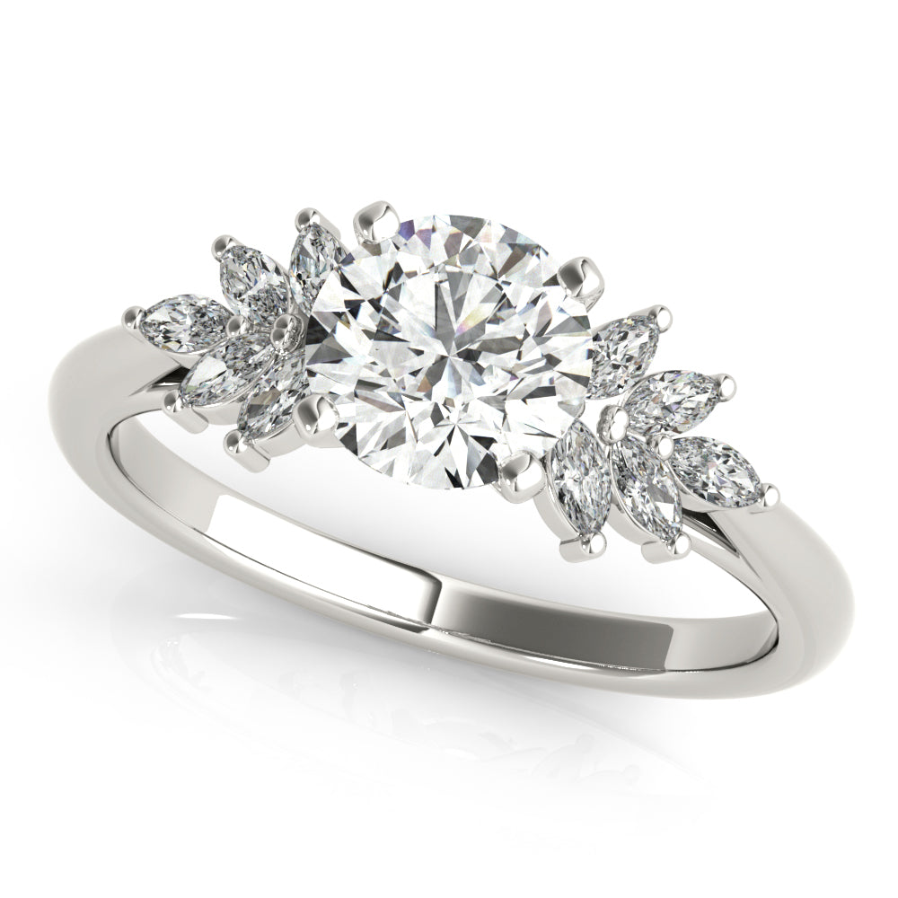 Lola Round Diamond Engagement Ring Setting