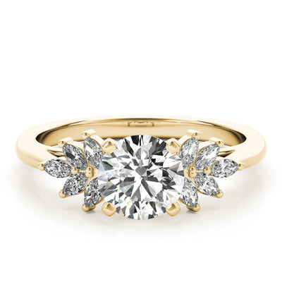 Lola Round Diamond Engagement Ring Setting