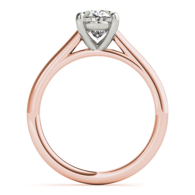 Hannah Oval Solitaire Engagement Ring Setting