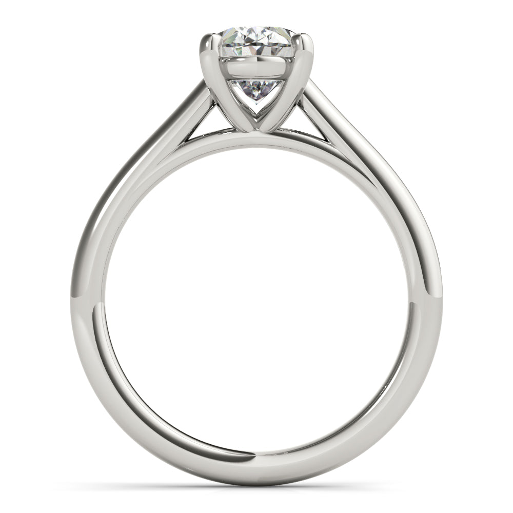 Hannah Oval Solitaire Engagement Ring Setting