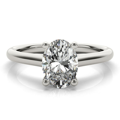 Hannah Oval Solitaire Engagement Ring Setting