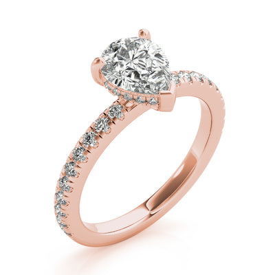 Alyssa Pear Diamond Engagement Ring Setting