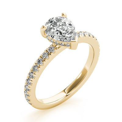 Alyssa Pear Diamond Engagement Ring Setting