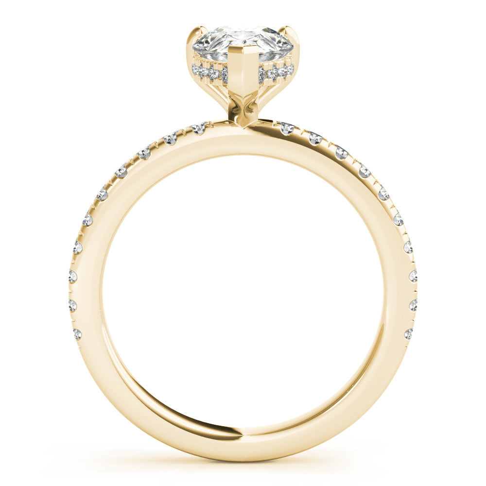 Alyssa Pear Diamond Engagement Ring Setting