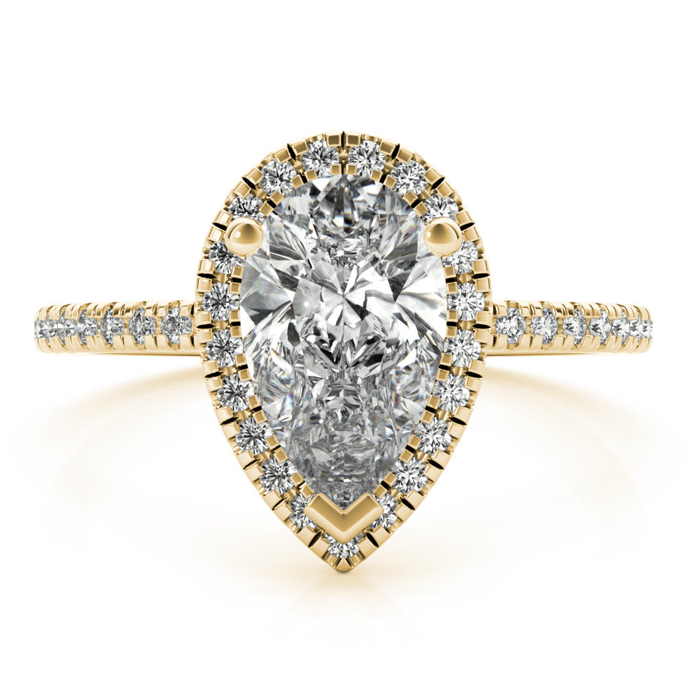 Evianna Pear Diamond Engagement Ring Setting