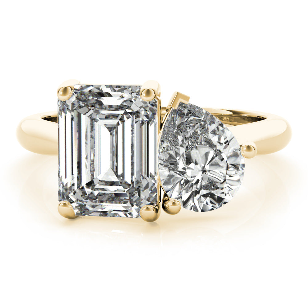 Elodie Toi et Moi (Left Feature) Diamond Engagement Ring Setting