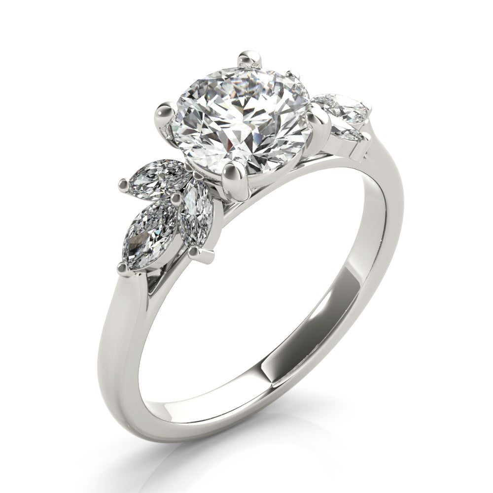 April Diamond Engagement Ring Setting