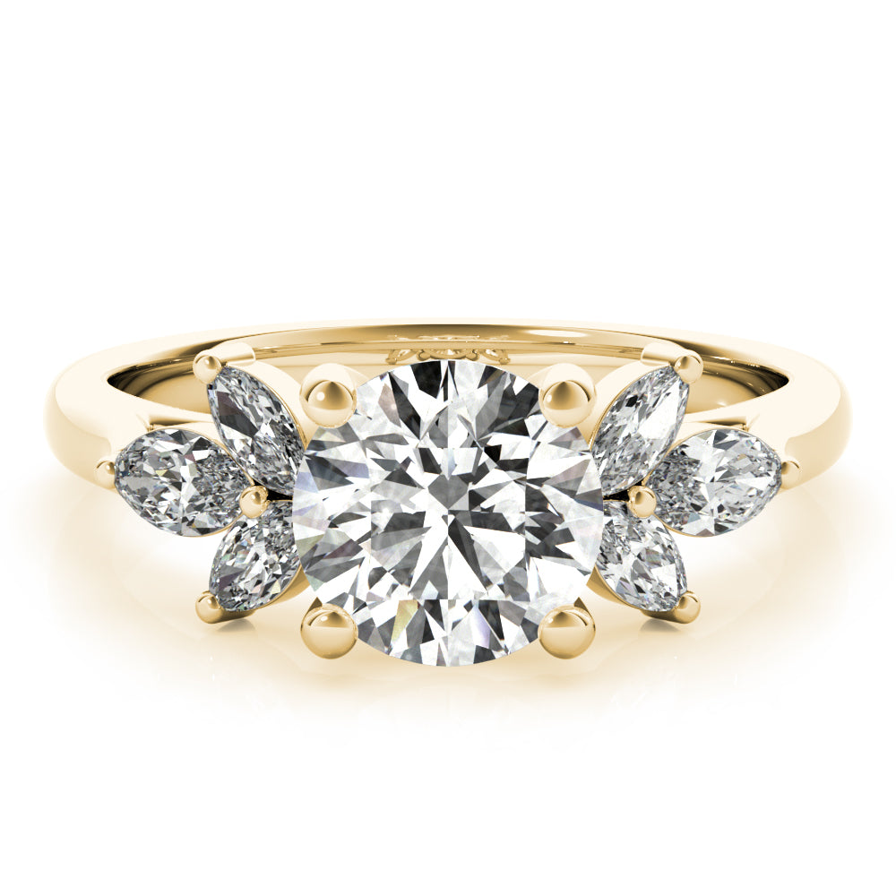 April Diamond Engagement Ring Setting