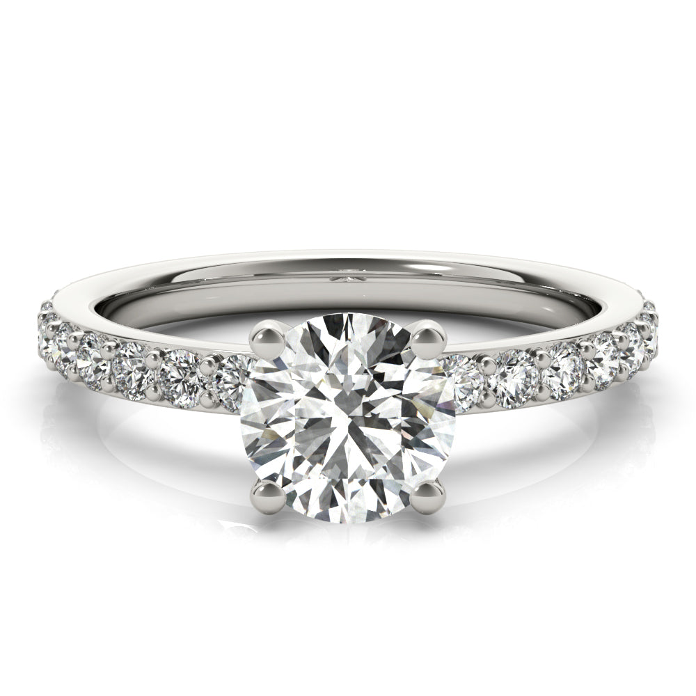 Allegra V-Prong Diamond Engagement Ring Setting