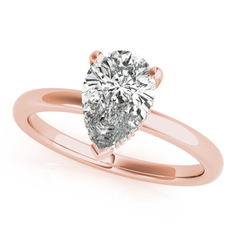 Noelle 3-Prong Pear Diamond Engagement Ring Setting