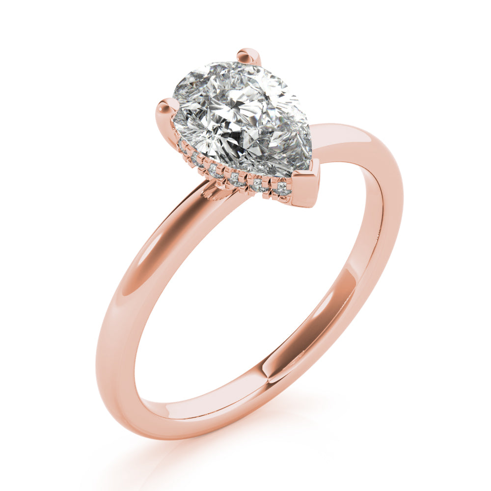 Noelle 3-Prong Pear Diamond Engagement Ring Setting