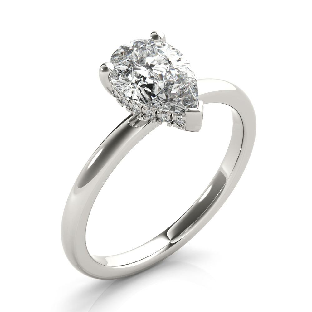 Noelle 3-Prong Pear Diamond Engagement Ring Setting