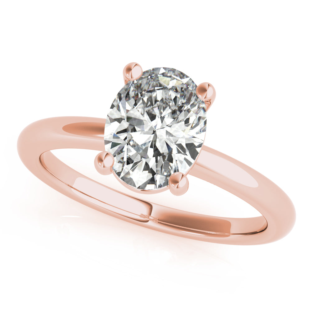 Courtney Oval Diamond Engagement Ring Setting