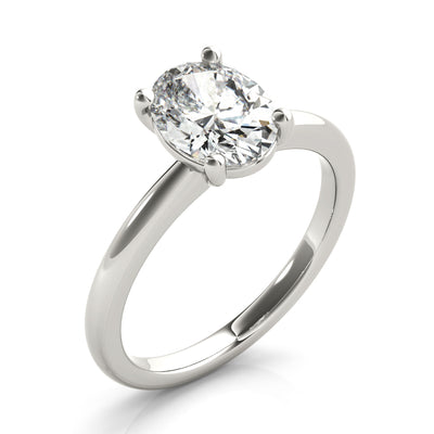 Courtney Oval Diamond Engagement Ring Setting