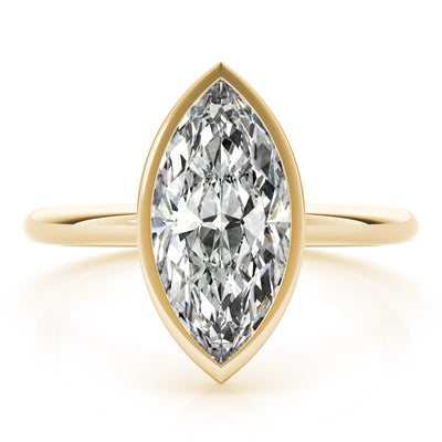 Marquise Bezel Engagement Ring Setting