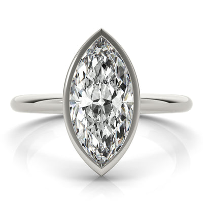 Marquise Bezel Engagement Ring Setting