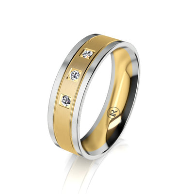 Two Tone Wedding Bands