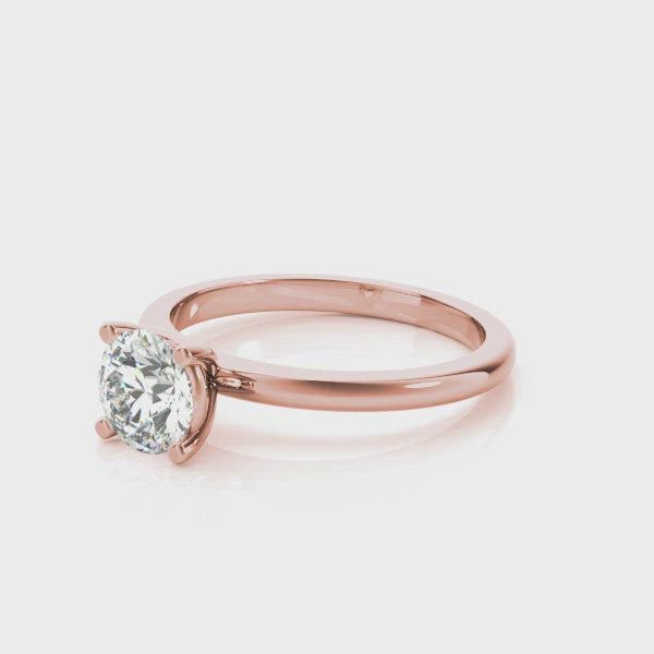 Lara Round Diamond Engagement Ring Setting