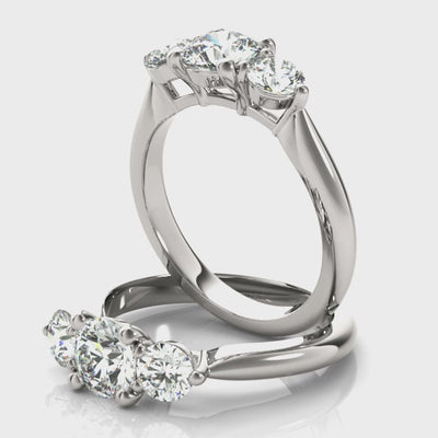 Charlotte Midi Round Trilogy Diamond Engagement Ring Setting